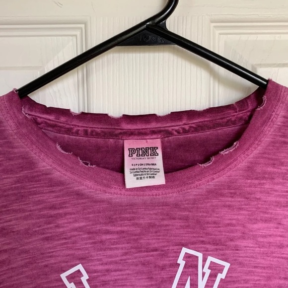 PINK Long sleeve distressed T-shirt - Picture 3 of 4